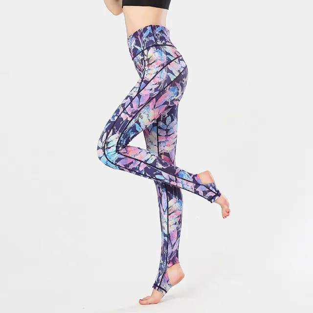 New Printed Yoga Pants Women's High Waist Tight Sports Pants Outdoor Leisure Fitness Trousers Stepping Yoga Pants A S - Shop at LoveMi
