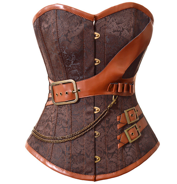 Title 3, Brown Brocade Tight Court Corset – Sculpt your ...