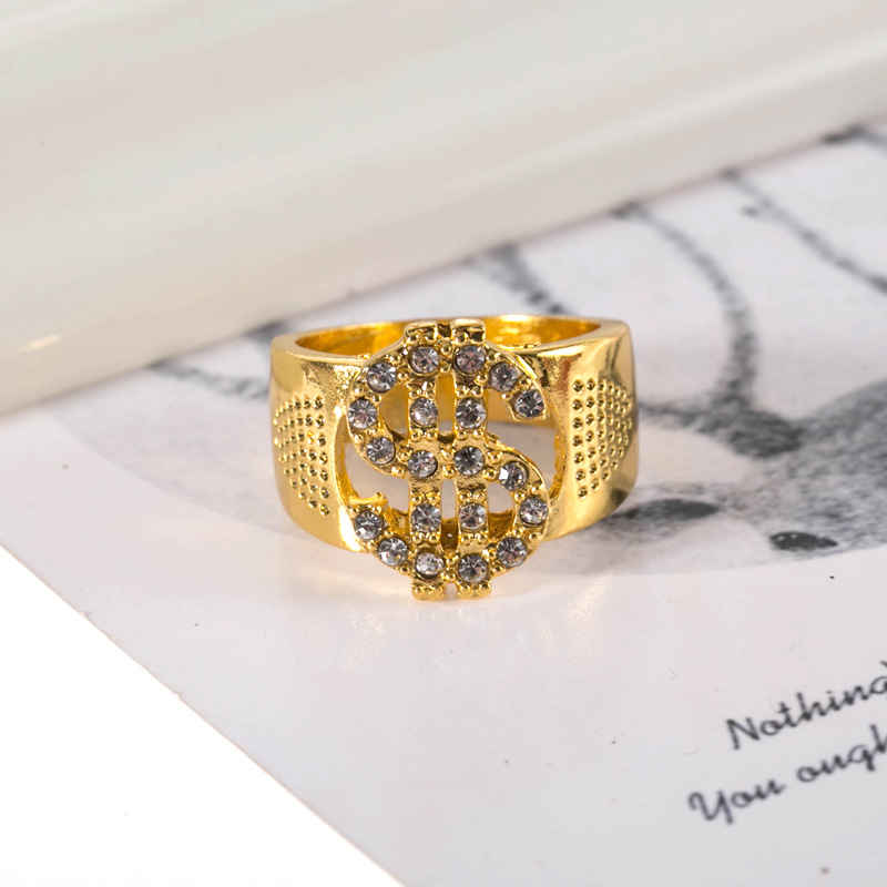Dollar Sign Ring Men's Hip Hop Ring