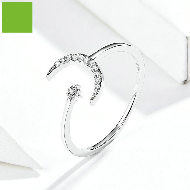 Silver Ring Open Female Fashion Platinum Plated European And American Sterling Silver Ring