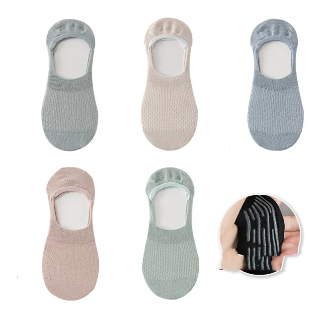 Socks Female Spring And Summer Boat Socks Pure Cotton Silicone Non Falling Heel Socks Shallow Mouth Non Slip Invisible Spring And Autumn Ins Tide T... - Shop at LoveMi