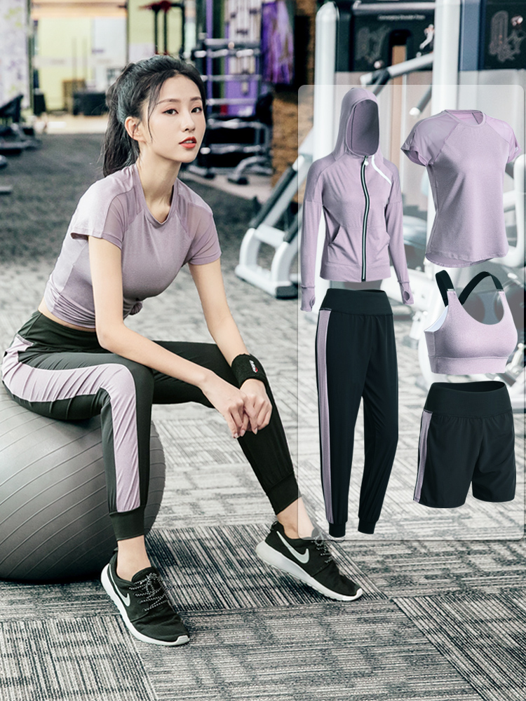 Sports Suit Women Fall Winter Loose Net Celebrity Sexy Slimming Gym Quick Drying Running Professional High End Yoga Clothes Women CJdropshipping