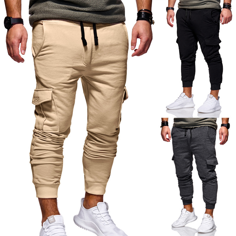 Young Men's Casual Draping With Pocket Men's Casual Sweatpants