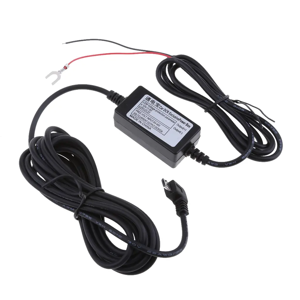 12V to 5V Micro USB Interface Dedicated Buck Cable For Driving Recorder
