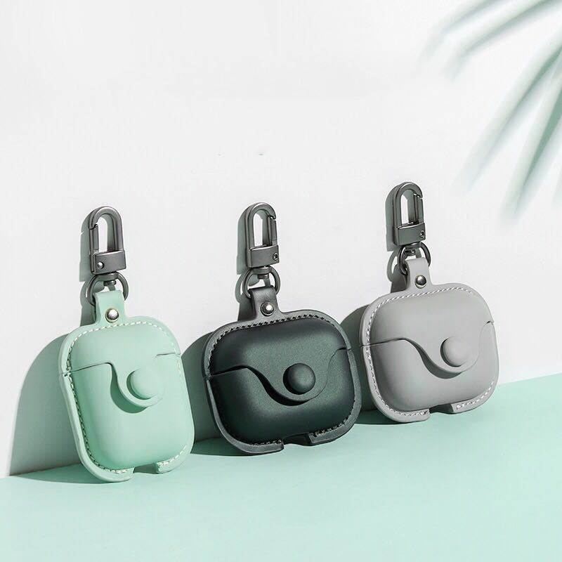 Compatible with Apple, Bluetooth Headset Shell 3rd Generation Leather Case Protective Cover Anti-Fall Storage Box