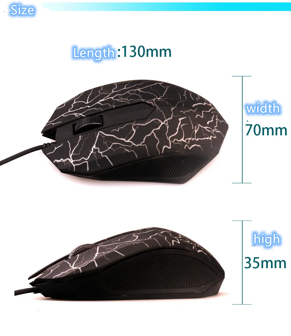 Internet Cafe Office Wired Mouse Computer