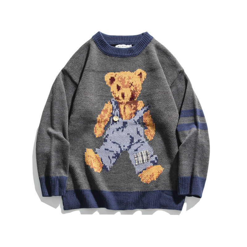 Title 2, Bear Harajuku Retro Trend Ins Sweater