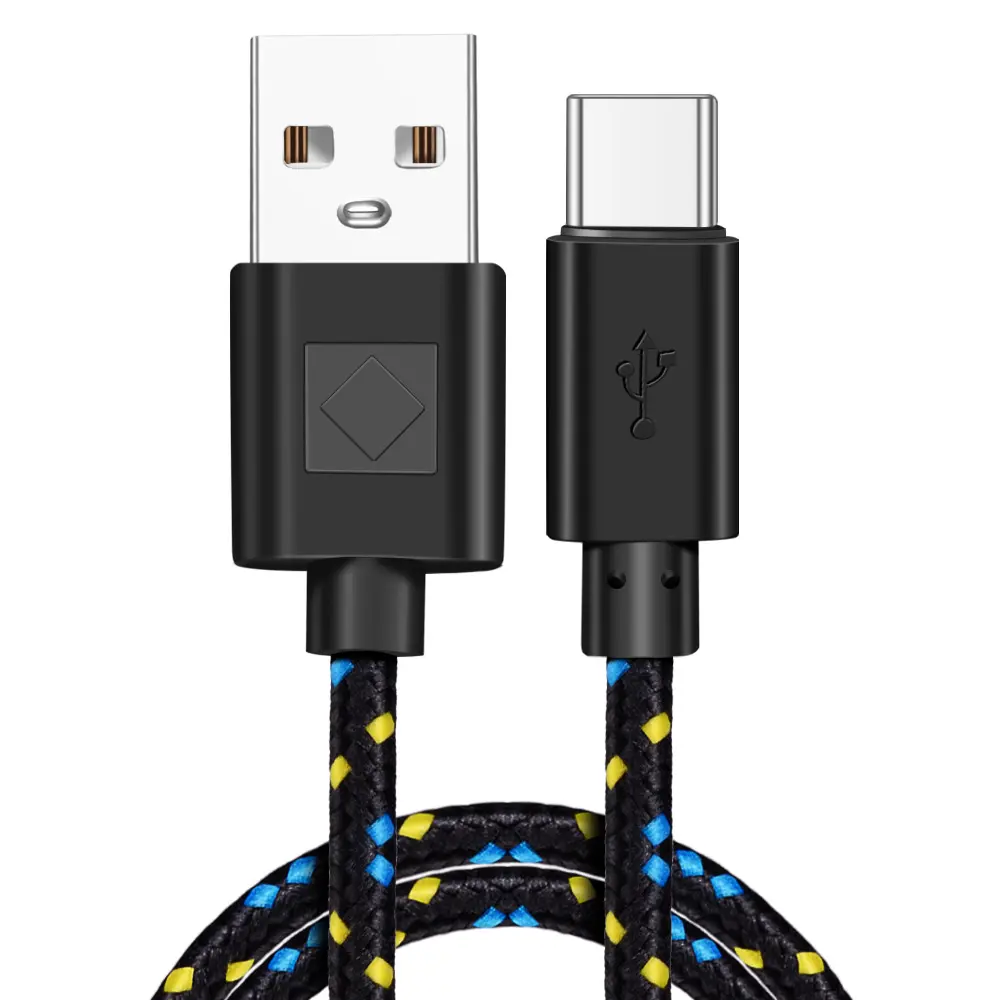 Braided Nylon Usb Type-C Usb-C Data Cable