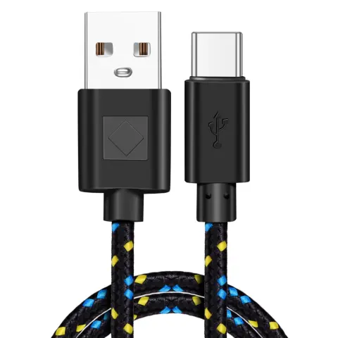 Braided Nylon Usb Type-C Usb-C Data Cable for Fast