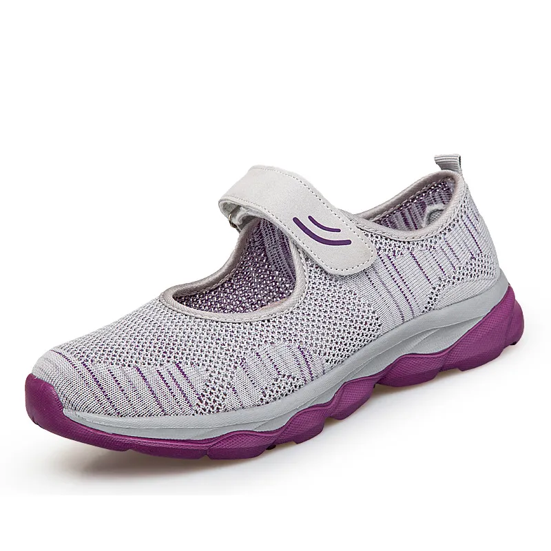 Old Cloth Women's Shallow Mouth Shoes - Gray