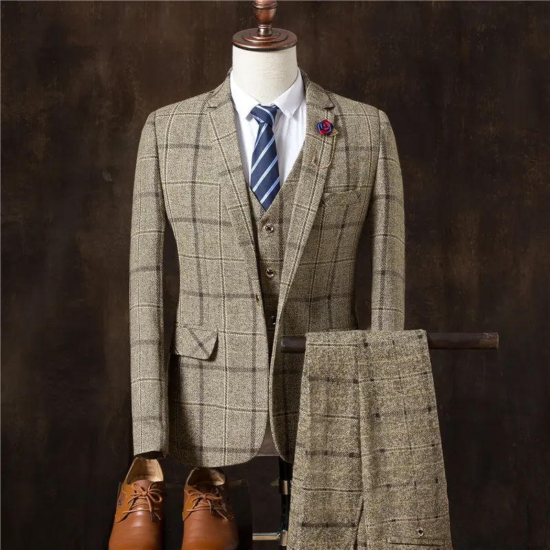 Men 3 Pieces Suit Set Men Wedding Suits Groom
