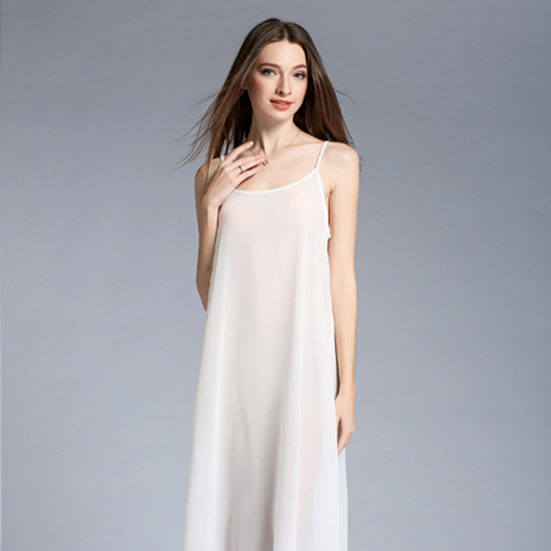 Summer New Chiffon Dress Suspender Skirt