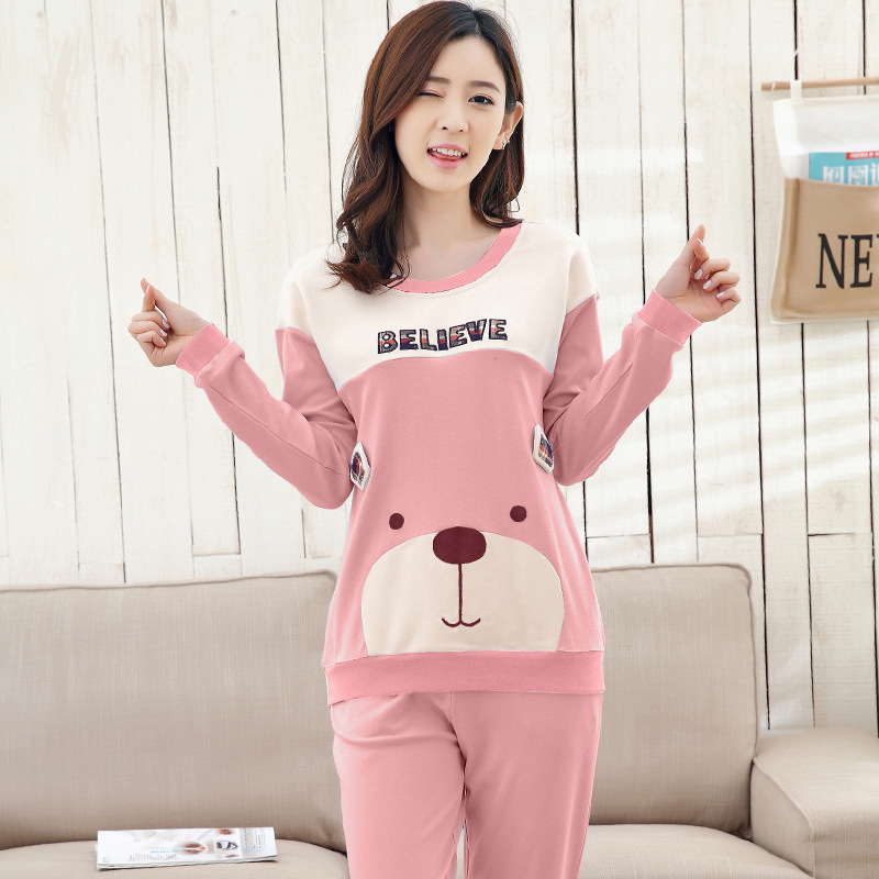 Title 2, Cotton Long-sleeved Sweet And Cute Home Wear Ca...