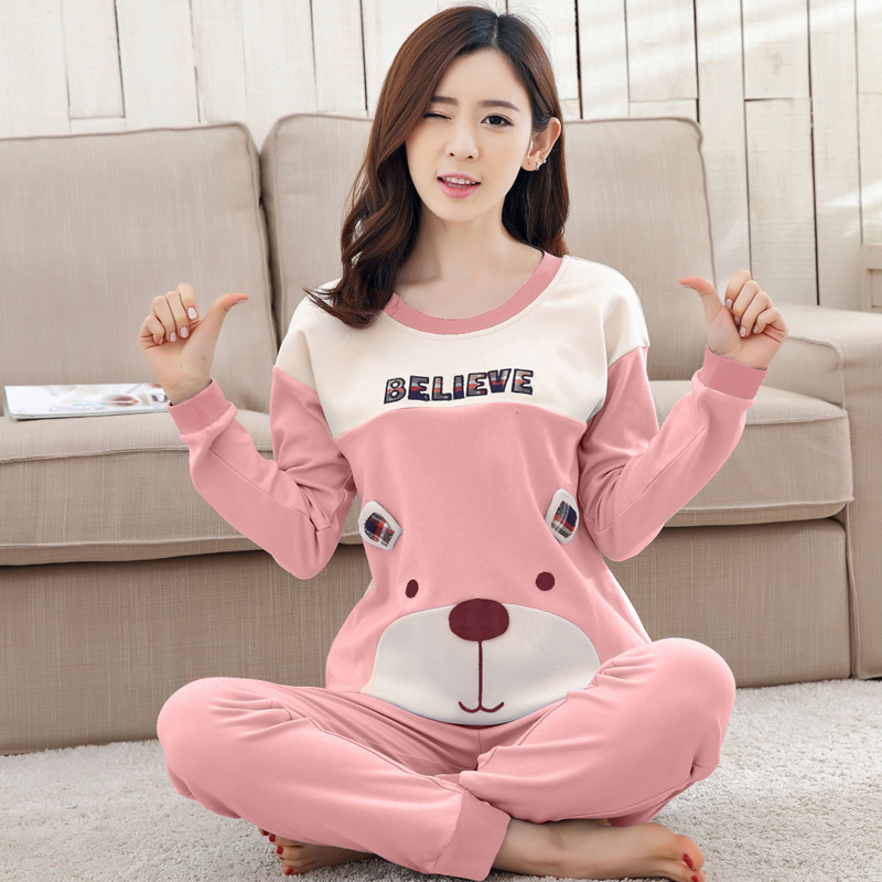 Title 5, Cotton Long-sleeved Sweet And Cute Home Wear Ca...