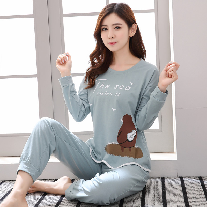 Title 6, Cotton Long-sleeved Sweet And Cute Home Wear Ca...