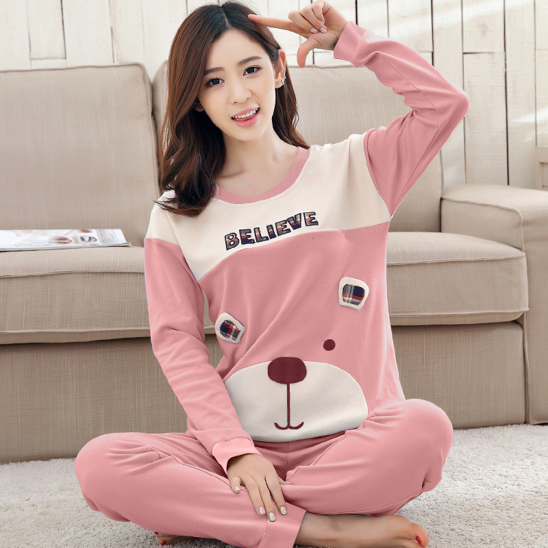 Title 8, Cotton Long-sleeved Sweet And Cute Home Wear Ca...