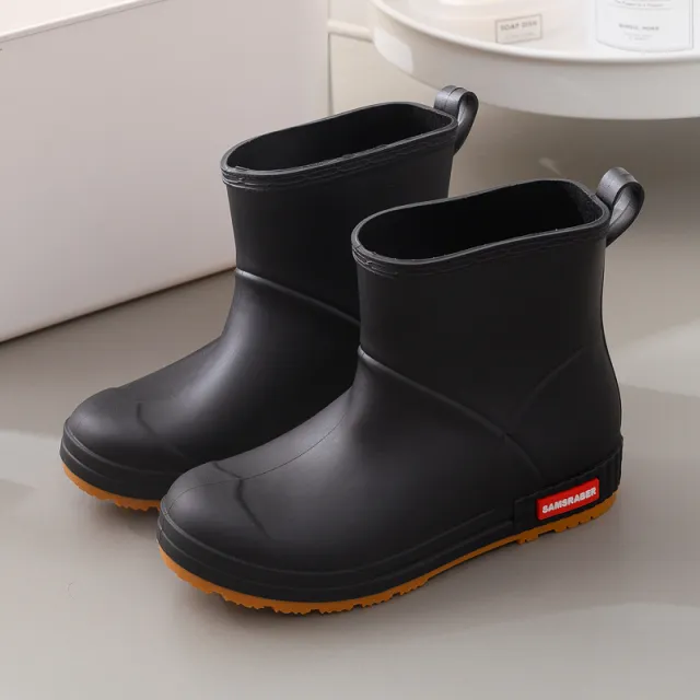 Water Shoes And Rain Boots Short Tube Black - Shop at LoveMi