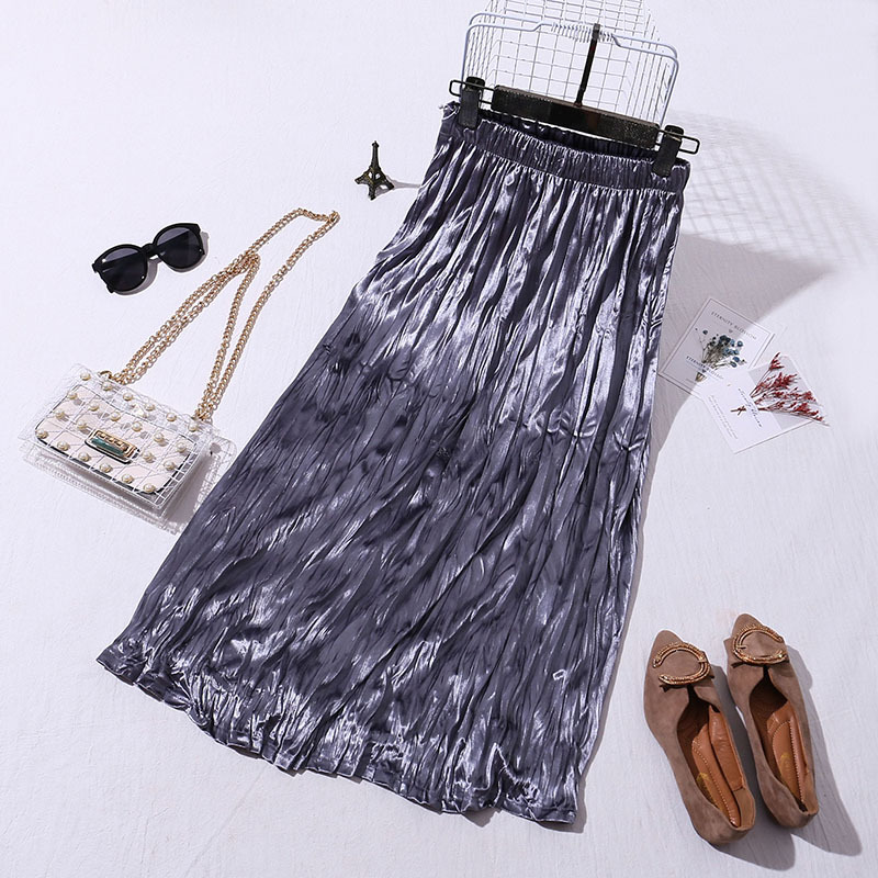 Title 1, High Waist Velvet Ruffled A-line Skirt. Experie...