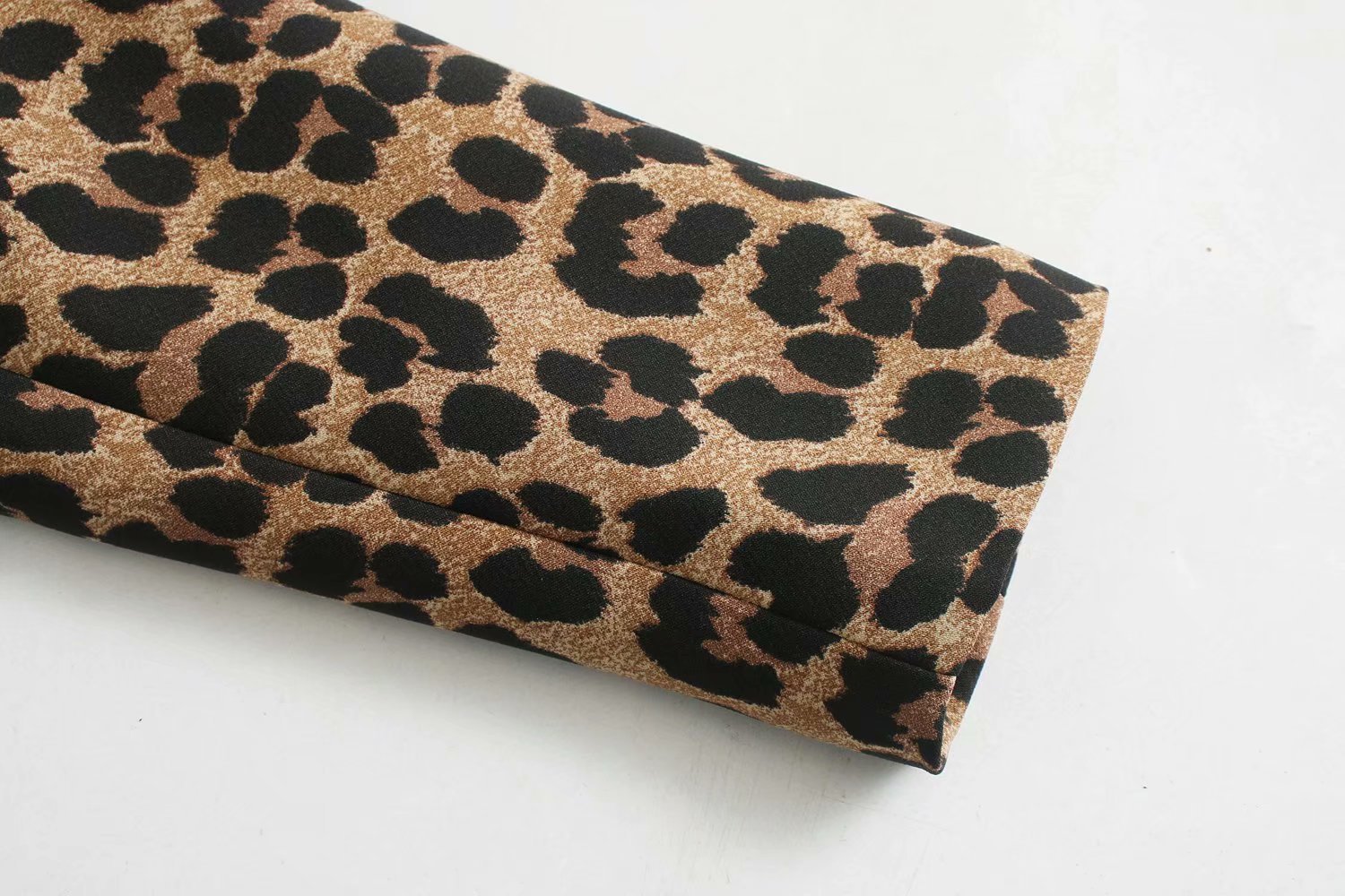 Light Ripe Animal Print Breasted Versatile Long Edition Suit