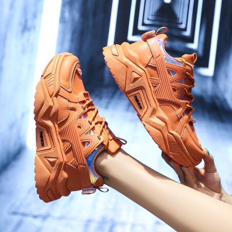 Thick-soled Autumn And Winter Student Sports White Shoes