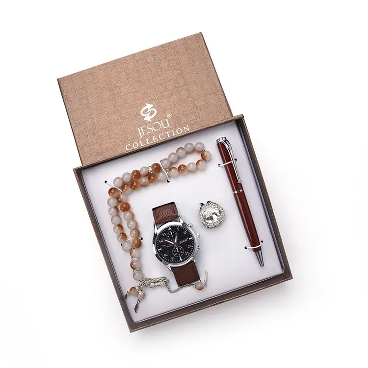 Set Boutique Gift Ring Rosary Quartz Watch