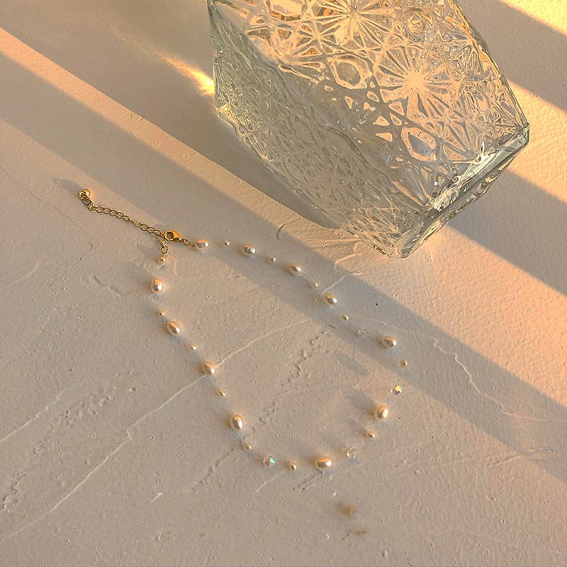 Natural Freshwater Pearl Exquisite Cold Wind Necklace