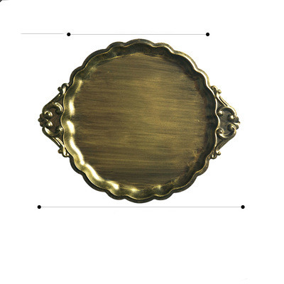 Gourmet Photography Props Plate Decorative Fruit Plate Gold - Shop at LoveMi