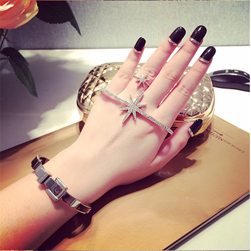European And American Trendy Palm Bracelet Cross Snowflakes