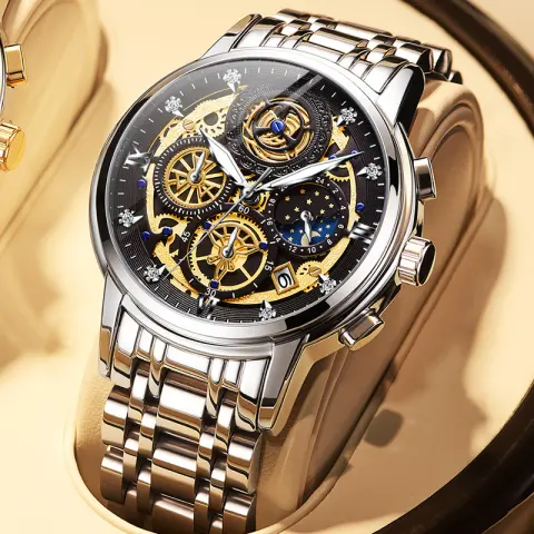 New Fashion Mens Watch Stainless Steel Top Brand Luxury