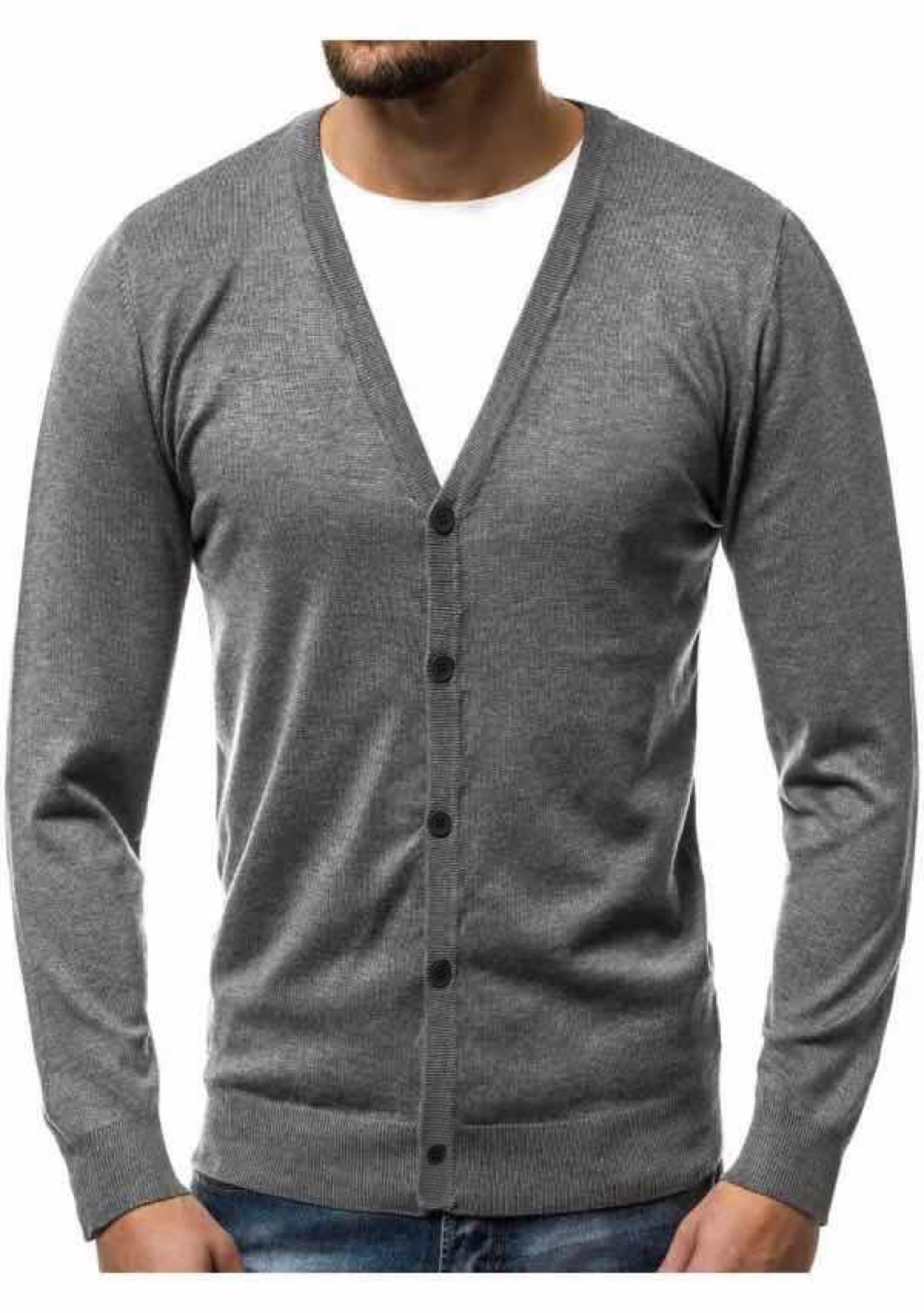 Men's Loose V-Neck Fashion Casual Sweater