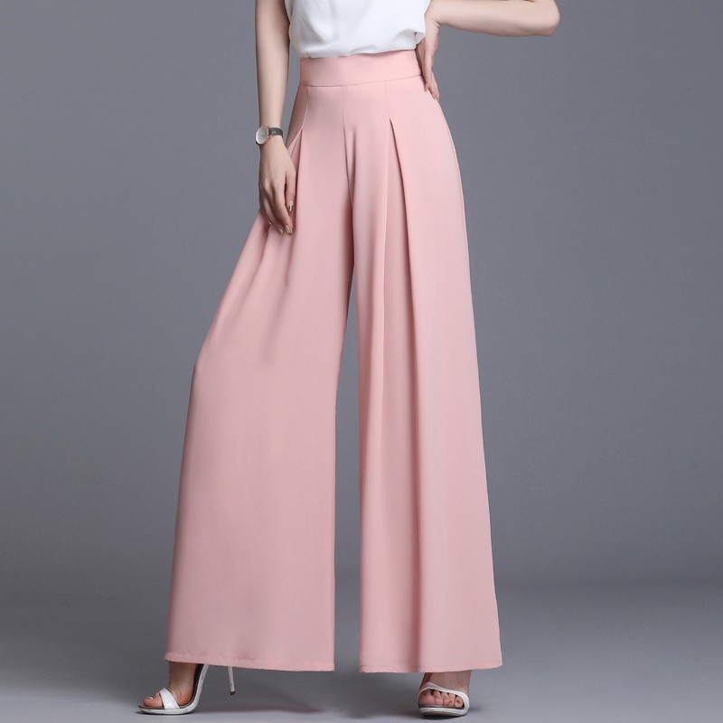 Title 4, New Style Draped Pleated High Waisted Loose Cas...