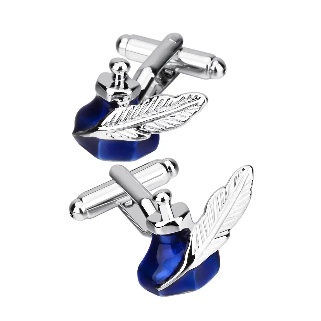 Colored Enamel Personality Blue Ink Shape Copper