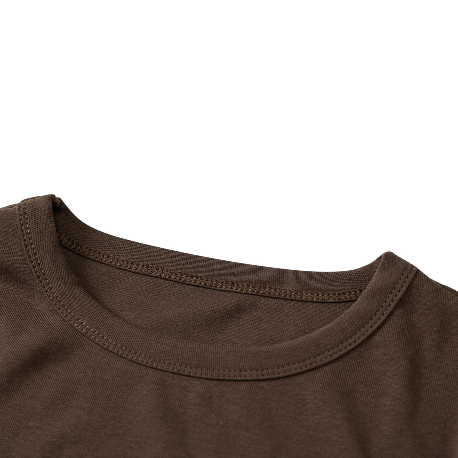 Letter Print Round Neck Short-Sleeved Slim Slim T-Shirt