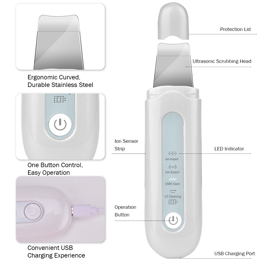 Electric Pore Cleaning Ultrasonic Peeling Machine
