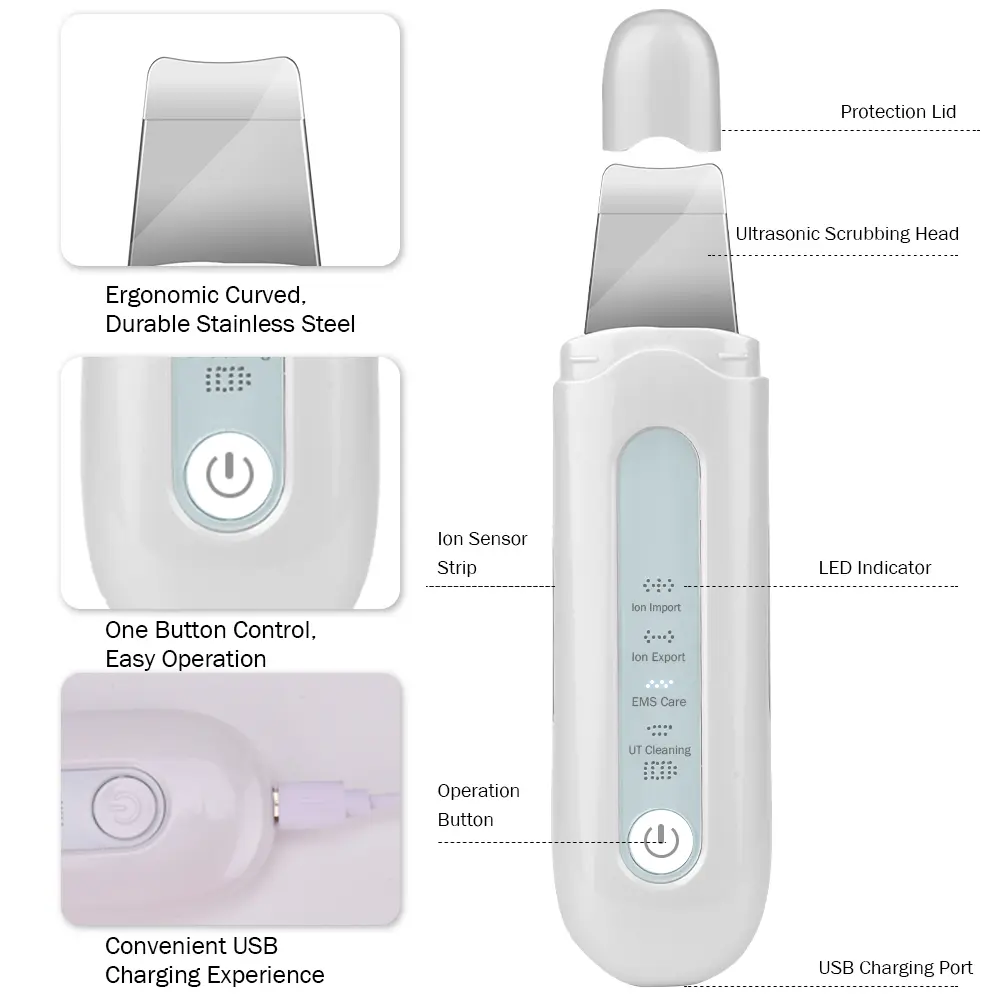 Electric Pore Cleaning Ultrasonic Peeling Machine
