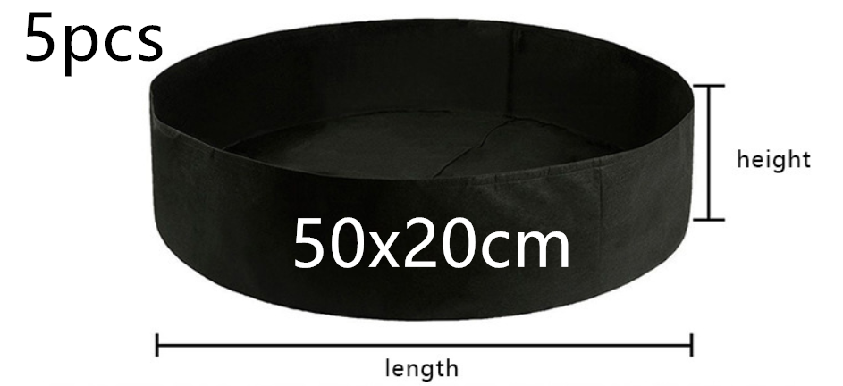 5pcs Black50cmX20cm