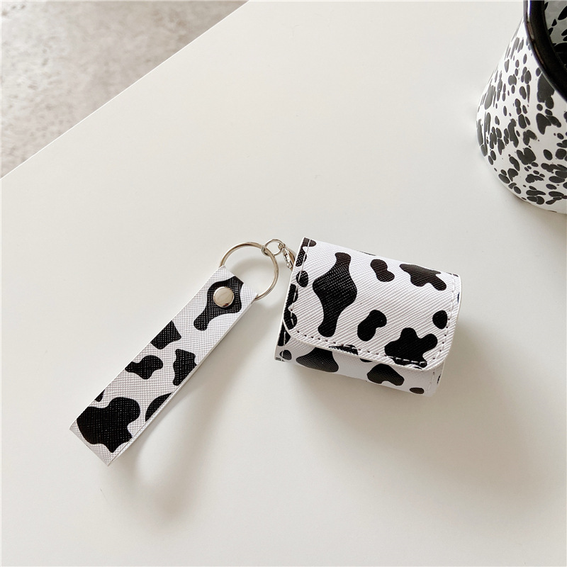 Bluetooth Wireless Headset Protective Case Leather Lanyard Cute - Image 6