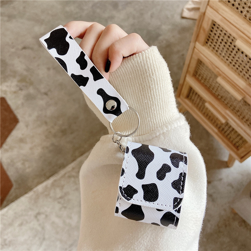 Bluetooth Wireless Headset Protective Case Leather Lanyard Cute - Image 12