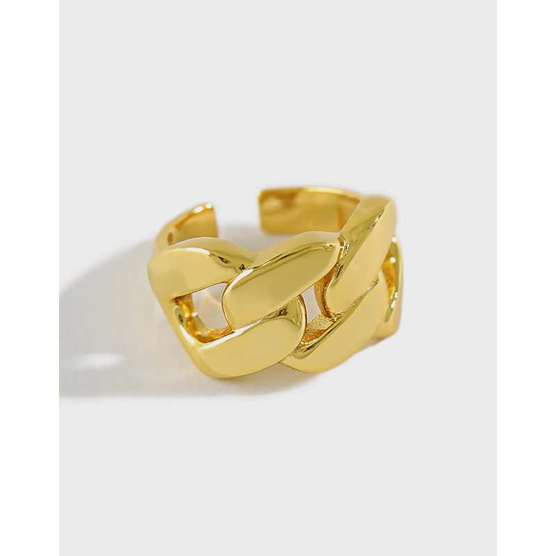 Personalized Thick Chain Open Ring Female Students All-Match Ring