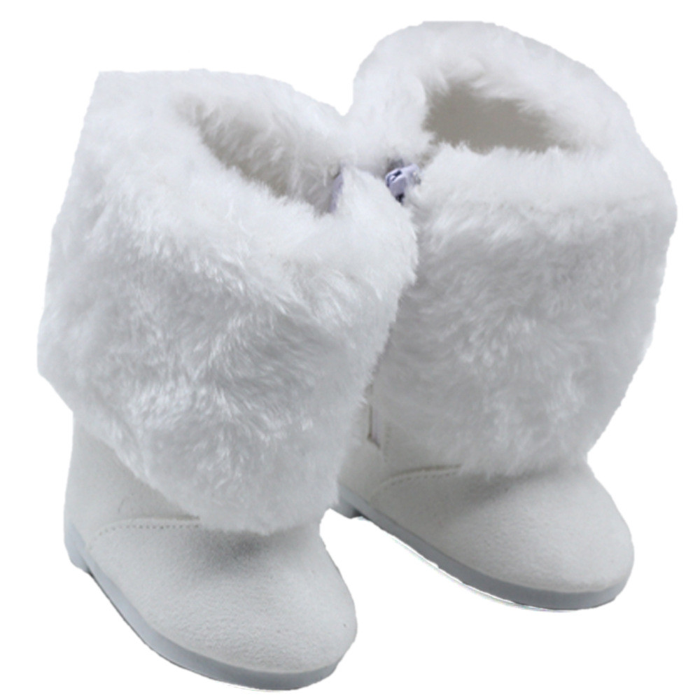 AliExpress Doll Fur Boots 18 Inch American Girl Shoes Factory Direct Snow Cotton Boots In Stock