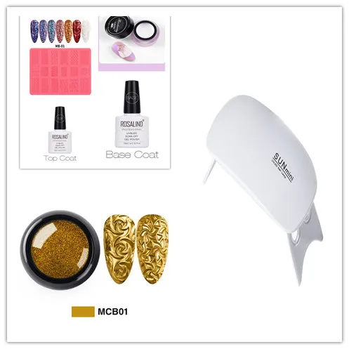 Nail Art Silicone Printing Template Plastic Template 3D Relief Combination Pack1 - Shop at LoveMi