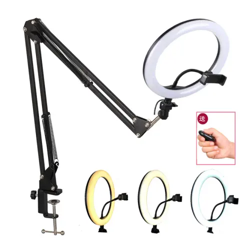 26cm Ring Fill Light Desktop Lazy Bracket Multifunctional Live