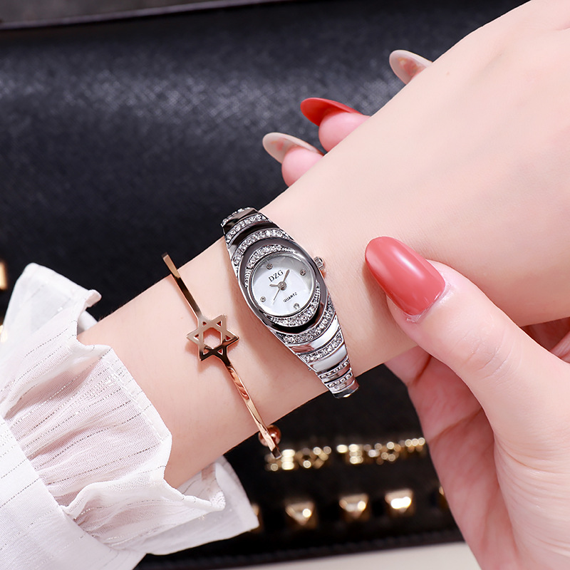 Ladies Watch Diamond Subdial Steel Band Quartz