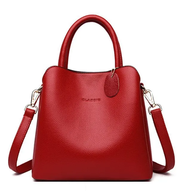 New Style Car Stitching All match Soft Surface Fashion Handbag Messenger Bag Red - Shop at LoveMi