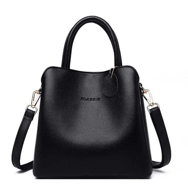 New Style Car Stitching All match Soft Surface Fashion Handbag Messenger Bag Black - Shop at LoveMi