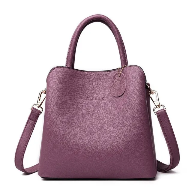 New Style Car Stitching All match Soft Surface Fashion Handbag Messenger Bag Purple - Shop at LoveMi