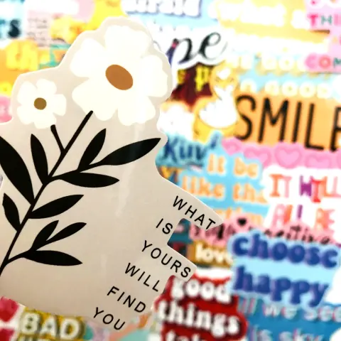 40 Inspirational English Graffiti Stickers Trolley Case Laptop Cartoon