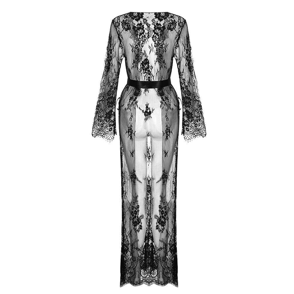 Title 2, Women Long Sleeve Lace Dress Fashion Solid Sexy...