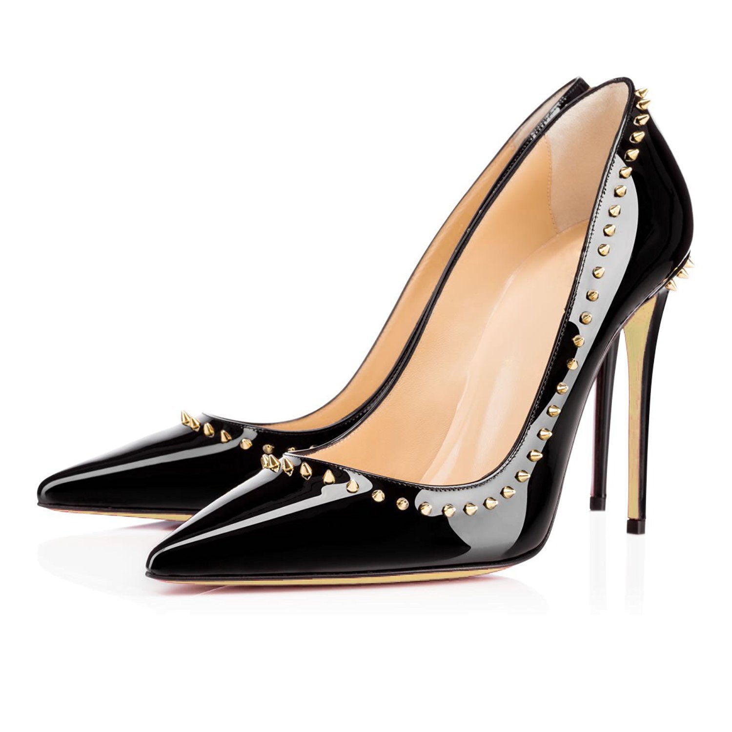 Pointed Rivet High-heeled Shoes Are Supplied by Chengdu Factory