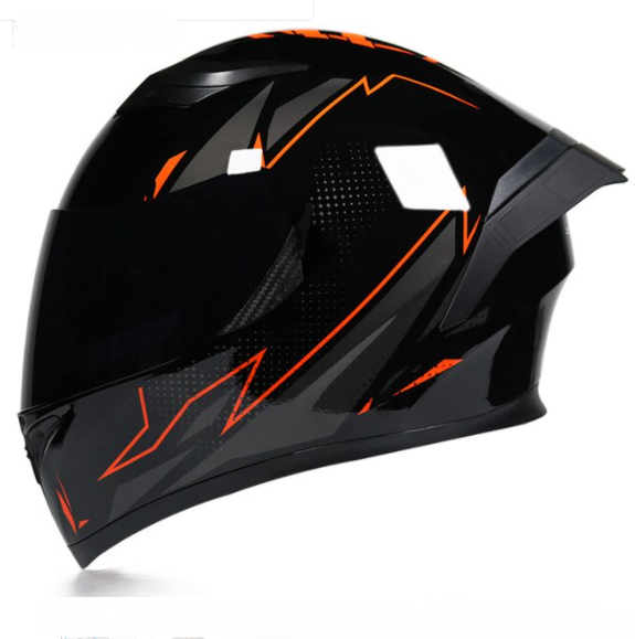 Men's and Women's Double Lens Anti-fog Full Face Four Seasons Cool Motorcycle Helmet — view 4